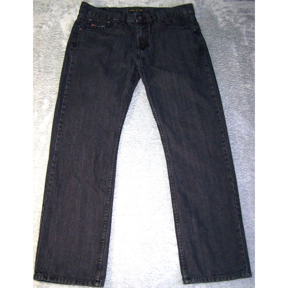 Polo Jeans Men's 36X32 Ralph Lauren U.S. Polo Assn. Black Slim Straight Stretch